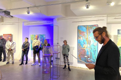 Udo Hohenberger bei der Künstlervorstellung